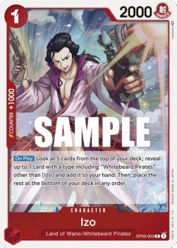 Izo (OP03-003) - Pillars of Strength (Rare) [OP03-003] - JotaCards - Tu Tienda de TCG
