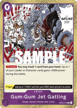 Gum-Gum Jet Gatling (OP03-072) - Pillars of Strength (Rare) [OP03-072] - JotaCards - Tu Tienda de TCG