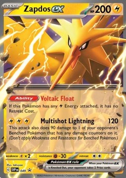 Zapdos ex - SV Black Star Promos (Promo) [SVP-049] - JotaCards - Tu Tienda de TCG