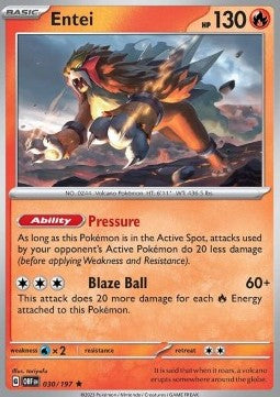 Entei - Obsidian Flames (Rare) [OBF-030] - JotaCards - Tu Tienda de TCG