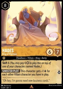 Hades - King of Olympus (V.1) - The First Chapter (Rare) [1TFC-5] - JotaCards - Tu Tienda de TCG