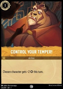 Control Your Temper! - The First Chapter (Common) [1TFC-26] - JotaCards - Tu Tienda de TCG