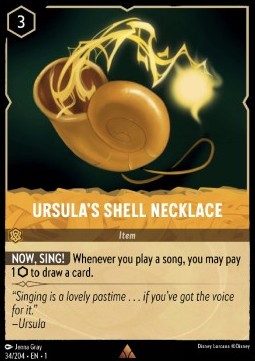 Ursula's Shell Necklace - The First Chapter (Rare) [1TFC-34] - JotaCards - Tu Tienda de TCG