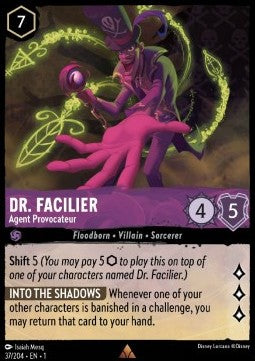 Dr. Facilier - Agent Provocateur - The First Chapter (Rare) [1TFC-37] - JotaCards - Tu Tienda de TCG