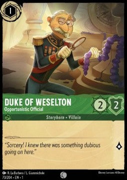 Duke of Weselton - Opportunistic Official - The First Chapter (Common) [1TFC-73] - JotaCards - Tu Tienda de TCG