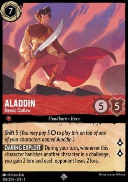 Aladdin - Heroic Outlaw (V.1) - The First Chapter (Super Rare) [1TFC-104] - JotaCards - Tu Tienda de TCG