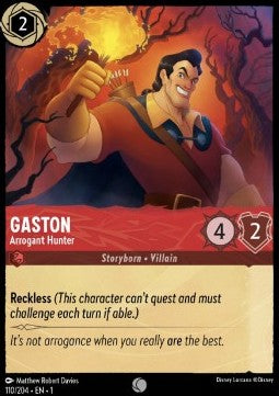Gaston - Arrogant Hunter - The First Chapter (Common) [1TFC-110] - JotaCards - Tu Tienda de TCG