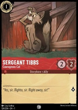 Sergeant Tibbs - Courageous Cat - The First Chapter (Common) [1TFC-124] - JotaCards - Tu Tienda de TCG