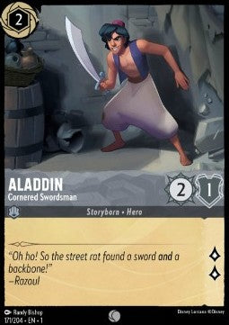 Aladdin - Cornered Swordsman - The First Chapter (Common) [1TFC-171] - JotaCards - Tu Tienda de TCG