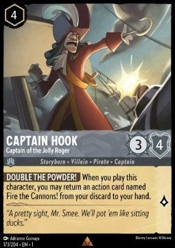 Captain Hook - Captain of the Jolly Roger - The First Chapter (Rare) [1TFC-173] - JotaCards - Tu Tienda de TCG