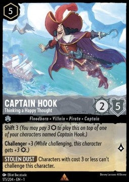 Captain Hook - Thinking a Happy Thought - The First Chapter (Rare) [1TFC-175] - JotaCards - Tu Tienda de TCG