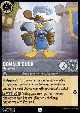 Donald Duck - Musketeer - The First Chapter (Uncommon) [1TFC-177] - JotaCards - Tu Tienda de TCG