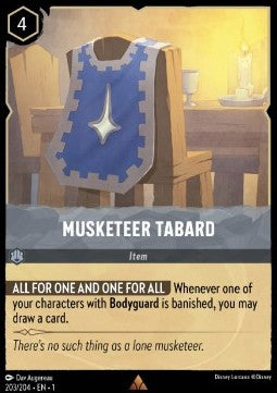 Musketeer Tabard - The First Chapter (Rare) [1TFC-203] - JotaCards - Tu Tienda de TCG