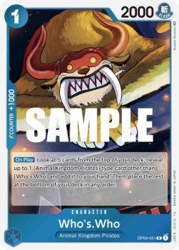 Who´s.Who (OP04-051) (V.1) - Kingdoms of Intrigue (Rare) [OP04-051] - JotaCards - Tu Tienda de TCG