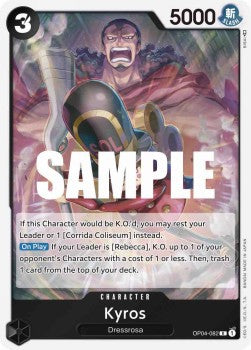 Kyros (OP04-082) (V.1) - Kingdoms of Intrigue (Rare) [OP04-082] - JotaCards - Tu Tienda de TCG