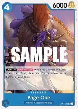 Page One (OP04-053) - Kingdoms of Intrigue (Uncommon) [OP04-053] - JotaCards - Tu Tienda de TCG