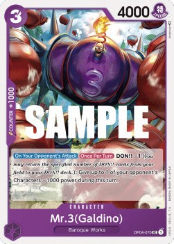 Mr.3(Galdino) (OP04-070) - Kingdoms of Intrigue (Uncommon) [OP04-070] - JotaCards - Tu Tienda de TCG