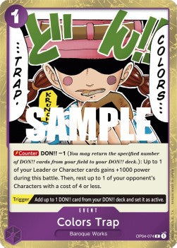 Colors Trap (OP04-074) - Kingdoms of Intrigue (Rare) [OP04-074]