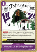 Weakness...Is an Unforgivable Sin. (OP04-076) - Kingdoms of Intrigue (Common) [OP04-076]