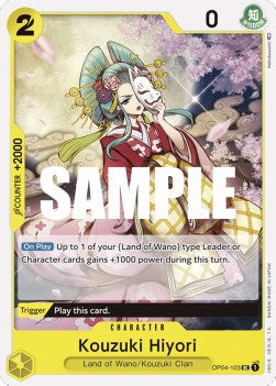 Kouzuki Hiyori (OP04-103) - Kingdoms of Intrigue (Uncommon) [OP04-103] - JotaCards - Tu Tienda de TCG