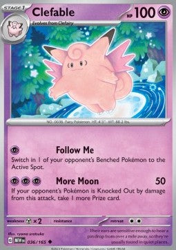 Clefable - 151 (Uncommon) [MEW-036] - JotaCards - Tu Tienda de TCG