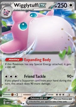 Wigglytuff ex - 151 (Double Rare) [MEW-040] - JotaCards - Tu Tienda de TCG
