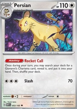 Persian - 151 (Uncommon) [MEW-053] - JotaCards - Tu Tienda de TCG
