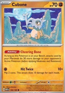 Cubone - 151 (Common) [MEW-104] - JotaCards - Tu Tienda de TCG
