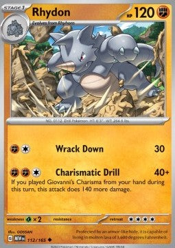 Rhydon - 151 (Uncommon) [MEW-112] - JotaCards - Tu Tienda de TCG