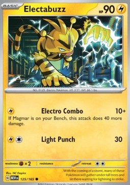 Electabuzz - 151 (Common) [MEW-125] - JotaCards - Tu Tienda de TCG