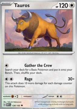 Tauros - 151 (Uncommon) [MEW-128] - JotaCards - Tu Tienda de TCG