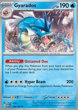 Gyarados - 151 (Rare) [MEW-130] - JotaCards - Tu Tienda de TCG