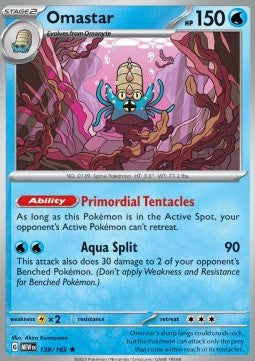 Omastar - 151 (Rare) [MEW-139] - JotaCards - Tu Tienda de TCG