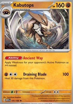Kabutops - 151 (Rare) [MEW-141] - JotaCards - Tu Tienda de TCG