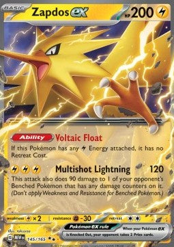 Zapdos ex - 151 (Double Rare) [MEW-145] - JotaCards - Tu Tienda de TCG