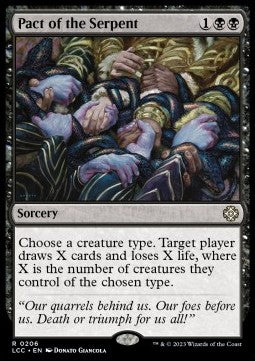Pact of the Serpent - Commander: The Lost Caverns of Ixalan (Rare) [LCC-206]