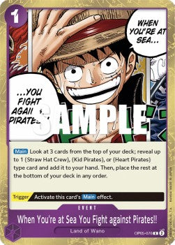 When You're at Sea You Fight against Pirates!! (OP05-076) - Awakening of the New Era (Rare) [OP05-076] - JotaCards - Tu Tienda de TCG