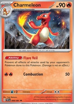 Charmeleon - Paldean Fates (Uncommon) [PAF-008] - JotaCards - Tu Tienda de TCG