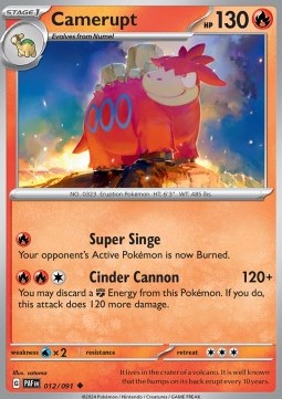 Camerupt - Paldean Fates (Uncommon) [PAF-012] - JotaCards - Tu Tienda de TCG