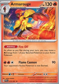 Armarouge - Paldean Fates (Rare) [PAF-015] - JotaCards - Tu Tienda de TCG
