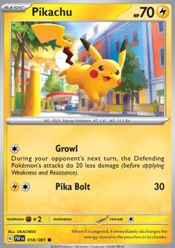 Pikachu - Paldean Fates (Common) [PAF-018] - JotaCards - Tu Tienda de TCG
