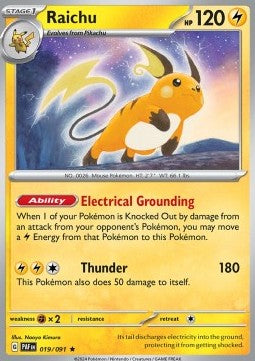 Raichu - Paldean Fates (Rare) [PAF-019] - JotaCards - Tu Tienda de TCG