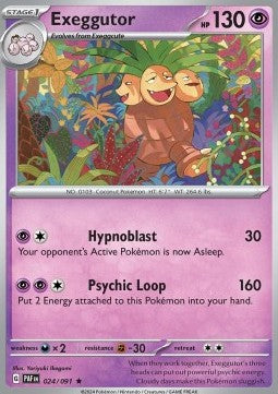 Exeggutor - Paldean Fates (Rare) [PAF-024] - JotaCards - Tu Tienda de TCG