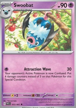 Swoobat - Paldean Fates (Uncommon) [PAF-033] - JotaCards - Tu Tienda de TCG