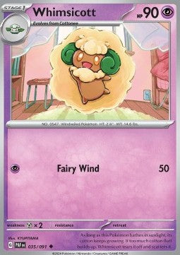 Whimsicott - Paldean Fates (Uncommon) [PAF-035] - JotaCards - Tu Tienda de TCG