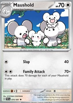 Maushold - Paldean Fates (Uncommon) [PAF-074] - JotaCards - Tu Tienda de TCG