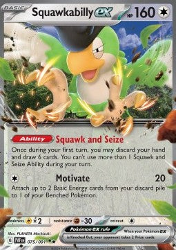Squawkabilly ex - Paldean Fates (Double Rare) [PAF-075] - JotaCards - Tu Tienda de TCG
