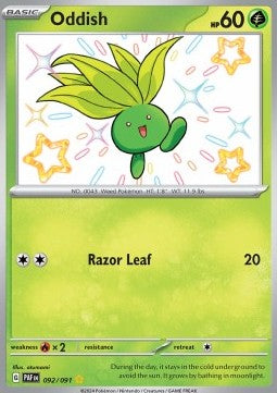Oddish - Paldean Fates (Shiny Rare) [PAF-092] - JotaCards - Tu Tienda de TCG