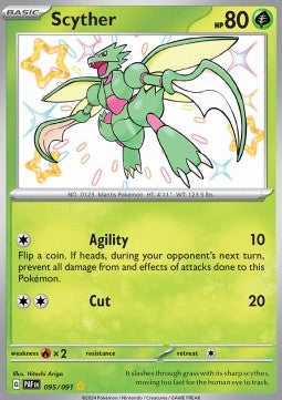 Scyther - Paldean Fates (Shiny Rare) [PAF-095] - JotaCards - Tu Tienda de TCG