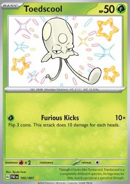 Toedscool - Paldean Fates (Shiny Rare) [PAF-105] - JotaCards - Tu Tienda de TCG